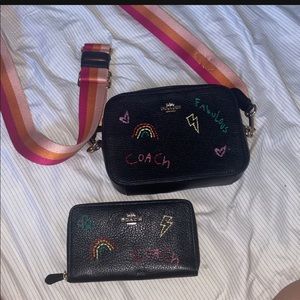 Coach purse and wallet set